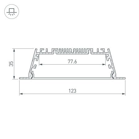 Оборудование Arlight 027928 Профиль с экраном ARH-POWER-W120-F-2000 ANOD (Arlight, Алюминий) по выгодной цене. Купить в Москве со скидкой.