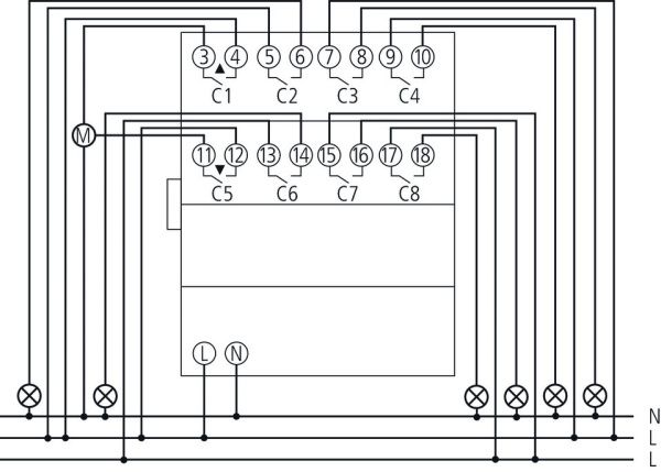 Оборудование Theben 4930205 Универсальный актуатор: 8 каналов реле или 4 канала управления приводами штор. Линейка MIX2 RME 8 T KNX по выгодной цене. Купить в Москве со скидкой.