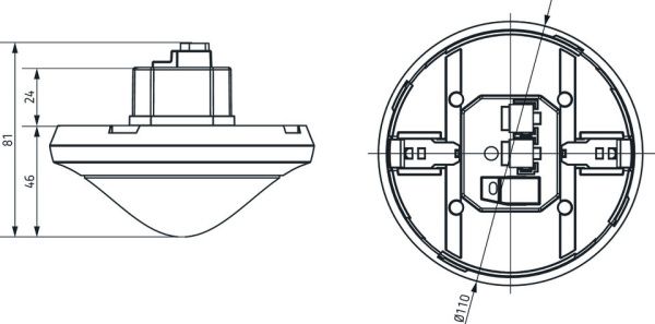 Оборудование Theben 2089000 Инфракрасный датчик присутствия потолочного монтажа theRonda P360 KNX UP WH по выгодной цене. Купить в Москве со скидкой.