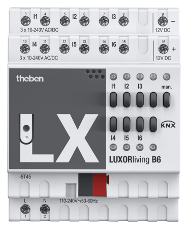 Theben 4800430 6-канальные Бинарный вход LUXORliving B6