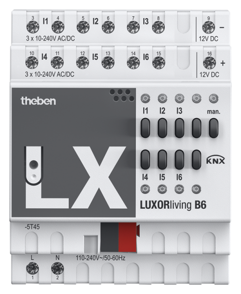 Оборудование Theben 4800430 6-канальные Бинарный вход LUXORliving B6 по выгодной цене. Купить в Москве со скидкой.