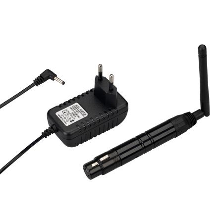 Arlight 028417 Усилитель SMART-DMX-Receiver Black (5V, XLR3 Male, 2.4G) (Arlight, IP20 Металл, 5 лет)