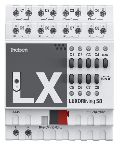 Оборудование Theben 4800425 8-канальные бинарные выходы LUXORliving S8 по выгодной цене. Купить в Москве со скидкой.