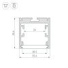 Оборудование Arlight 025519 Профиль SL-ARC-3535-LINE-2500 BLACK (Arlight, Алюминий) по выгодной цене. Купить в Москве со скидкой.