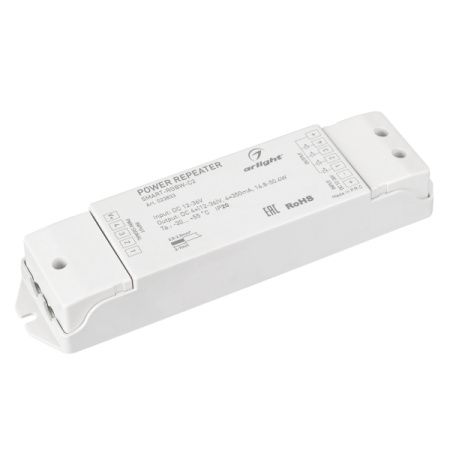 Arlight 023833 Усилитель SMART-RGBW-С2 (12-36V, 4x350mA) (ARL, IP20 Пластик, 5 лет)