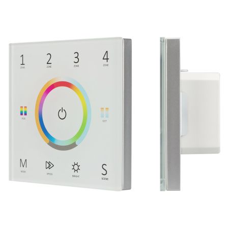 Arlight 028321 Панель Sens SMART-P67-MULTI White (230V, 4 зоны, 2.4G) (Arlight, IP20 Пластик, 5 лет)