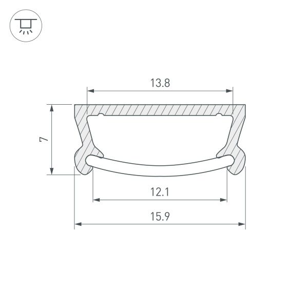 Оборудование Arlight 016939 Профиль TM-2000 (CT) (Arlight, Алюминий) по выгодной цене. Купить в Москве со скидкой.