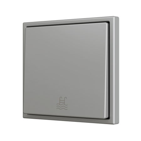 Zennio ZS701PB1SC ZS70, Простая мягкая кнопка для 1 бинарного входа 70x70 мм – Серебристый – На заказ, Минимум 100 единиц на дизайн
