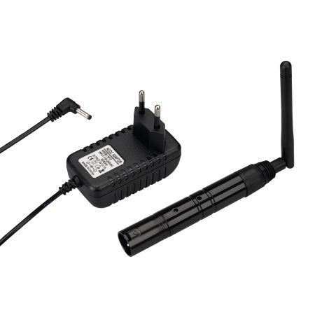 Arlight 028416 Усилитель SMART-DMX-Transmitter Black (5V, XLR3 Female, 2.4G) (Arlight, IP20 Металл, 5 лет)
