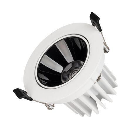 Arlight 035449 Светильник MS-FORECAST-BUILT-TURN-R102-12W Warm3000 (WH-BK, 32 deg, 230V) (Arlight, IP20 Металл, 5 лет)