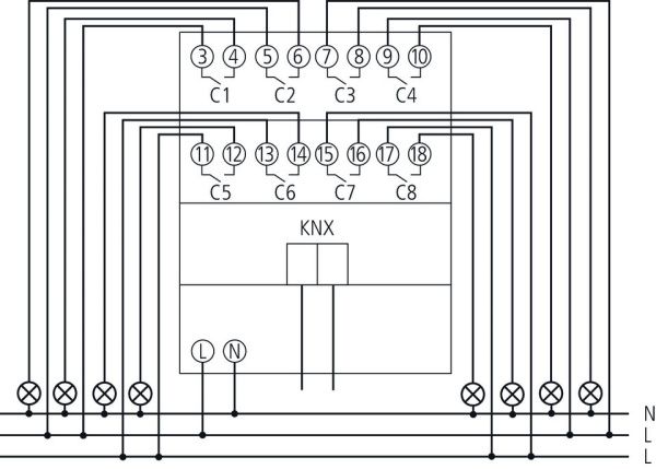 Оборудование Theben 4940220 8-х канальный релейный актуатор. Линейка FIX1 RM 8 S KNX по выгодной цене. Купить в Москве со скидкой.