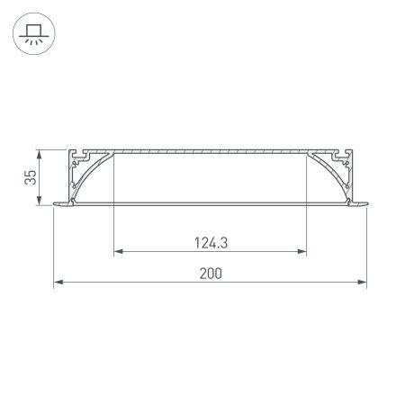 Оборудование Arlight 027916 Профиль с экраном ARH-POWER-W200-F-2000 ANOD (Arlight, Алюминий) по выгодной цене. Купить в Москве со скидкой.