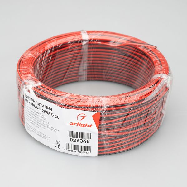 Оборудование Arlight 026348 Шлейф питания ARL-18AWG-2Wire-CU (Arlight, -) по выгодной цене. Купить в Москве со скидкой.