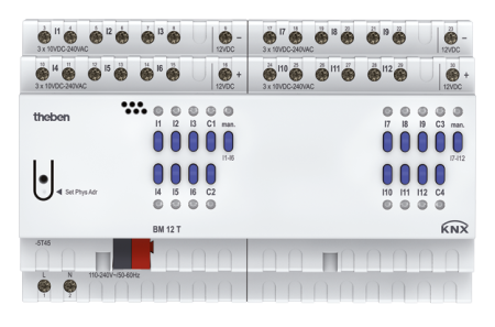 Theben 4940235 Бинарный вход, 12 каналов FIX2 BM 12 T KNX