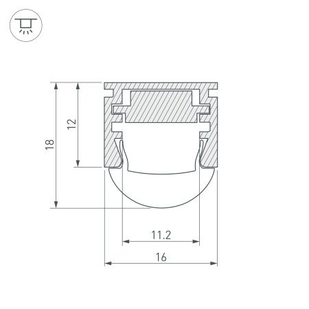 Оборудование Arlight 013874 Профиль PDS-REGULOR-2000 ANOD (Arlight, Алюминий) по выгодной цене. Купить в Москве со скидкой.