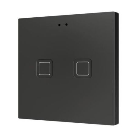 Zennio ZVIT2A Tecla 2. PC-ABS Емкостная кнопка — 2 кнопки — Антрацит