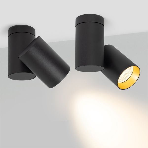 Оборудование Arlight 027568 Светильник SP-POLO-SURFACE-TURN-R85-15W Warm3000 (BK-GD, 40 deg) (Arlight, IP20 Металл, 3 года) по выгодной цене. Купить в Москве со скидкой.