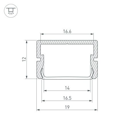 Оборудование Arlight 025490 Профиль SILER-2000 ANOD (Arlight, Алюминий) по выгодной цене. Купить в Москве со скидкой.
