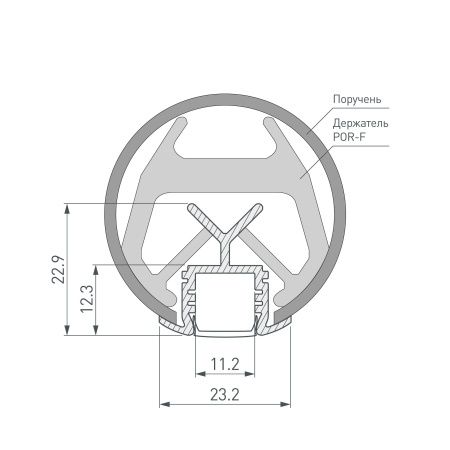 Оборудование Arlight 019181 Профиль KLUS-POR-F-1000 ANOD (Arlight, Алюминий) по выгодной цене. Купить в Москве со скидкой.