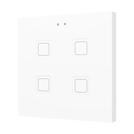 Zennio ZVIT4W Tecla 4. PC-ABS Емкостная кнопка - 4 кнопки - Белый