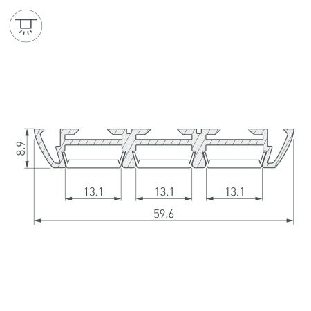 Оборудование Arlight 013209 Профиль PHS-3X-2000 ANOD (Arlight, Алюминий) по выгодной цене. Купить в Москве со скидкой.