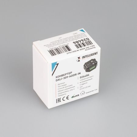 Оборудование Arlight 026486 INTELLIGENT ARLIGHT Конвертер DALI-309-ADDR-IN (DALI bus) (IARL, -) по выгодной цене. Купить в Москве со скидкой.