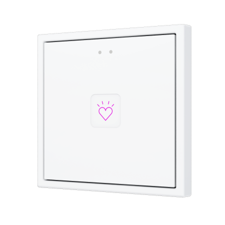 Zennio ZVITR70X1 Tecla RGB 70 X1. PC-ABS Емкостная кнопка с RGB-подсветкой, 70 x 70 пикселей, 1 кнопка