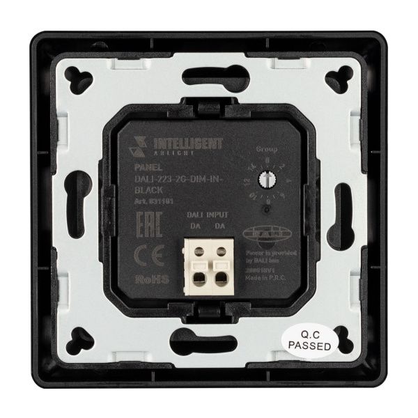Оборудование Arlight 031101 INTELLIGENT ARLIGHT Панель DALI-223-2G-DIM-IN-BLACK (BUS) (IARL, -) по выгодной цене. Купить в Москве со скидкой.