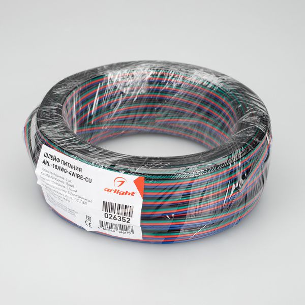 Оборудование Arlight 026352 Шлейф питания ARL-18AWG-4Wire-CU (Arlight, -) по выгодной цене. Купить в Москве со скидкой.