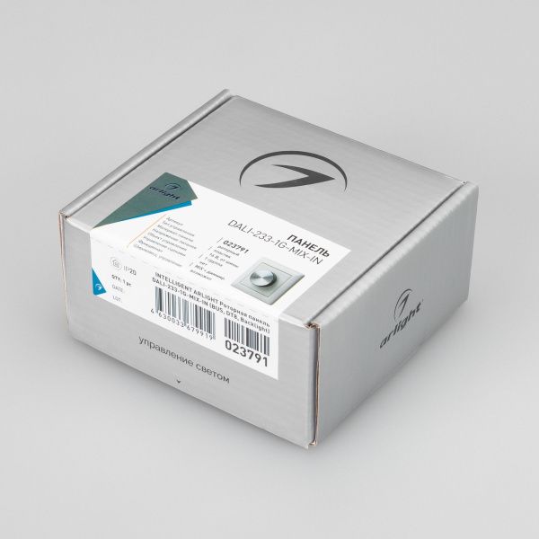 Оборудование Arlight 023791 INTELLIGENT ARLIGHT Роторная панель DALI-233-1G-MIX-IN (BUS, DT8, Backlight) (Arlight, -) по выгодной цене. Купить в Москве со скидкой.