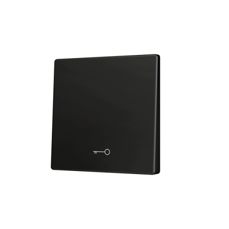 Zennio ZS55CSOFT11KA ZS55, Накладка для кнопки Simple KNX Soft 55x55 мм, Наклон вниз, Значок клавиши, Антрацит