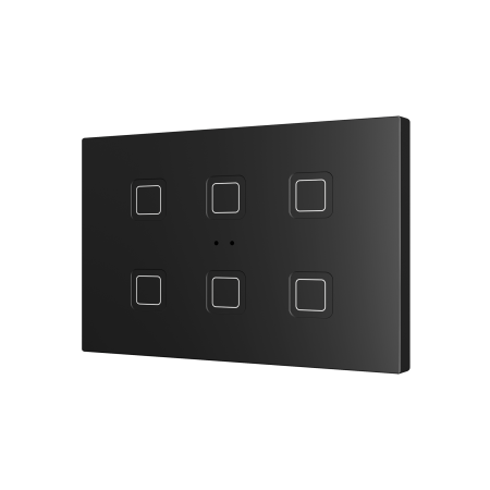 Zennio ZVITRXL6A Tecla RGB XL 6. PC-ABS Емкостная кнопка, 6 кнопок