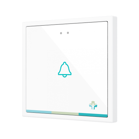 Zennio ZVIFR70X1C360 Выключатель сенсорный KNX Flat RGB 70 X1, 1 кнопка, 70x70, полностью кастомизируемый (360°)