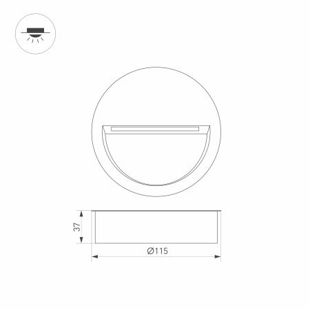 Оборудование Arlight 029962 Светильник LTD-TRAIL-R115-4W Warm3000 (GR, 65 deg, 230V) (Arlight, IP65 Металл, 3 года) по выгодной цене. Купить в Москве со скидкой.