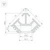 Оборудование Arlight 016942 Профиль T45-2000 (CT) ANOD (Arlight, Алюминий) по выгодной цене. Купить в Москве со скидкой.