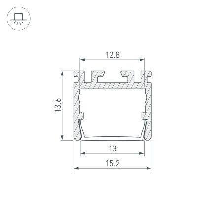 Оборудование Arlight 026517 Профиль PDS-D-2000 ANOD (Arlight, Алюминий) по выгодной цене. Купить в Москве со скидкой.