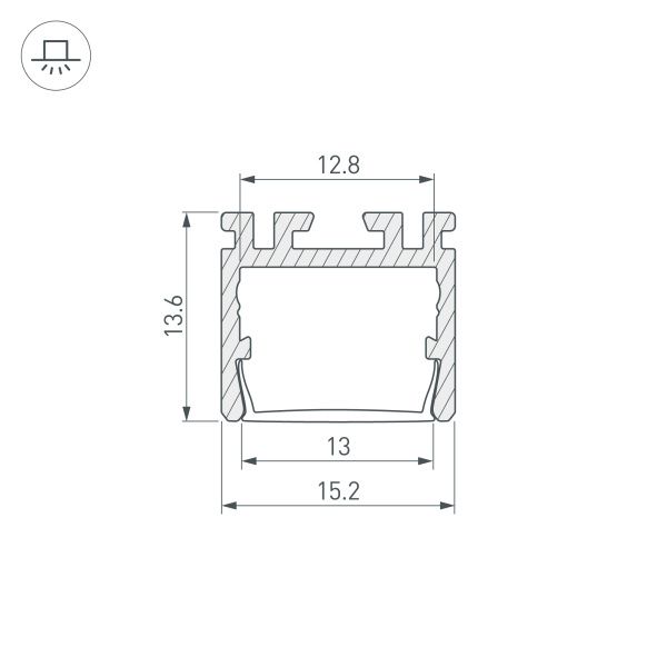 Оборудование Arlight 026517 Профиль PDS-D-2000 ANOD (Arlight, Алюминий) по выгодной цене. Купить в Москве со скидкой.
